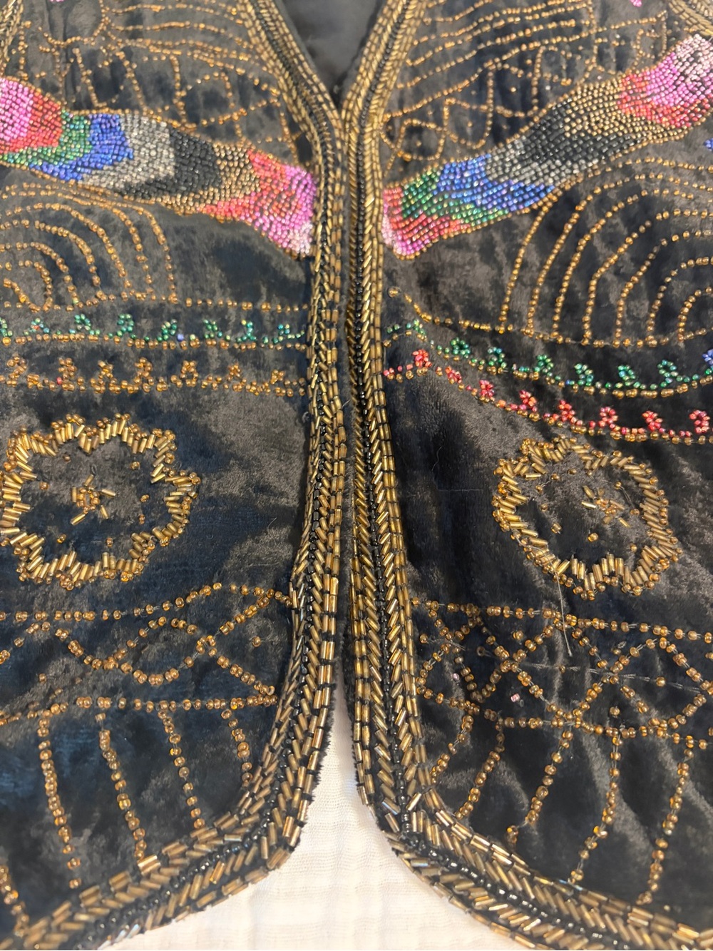 Vintage Embroidered Beaded Vest by Jonathan Martin - Picture 3 of 6